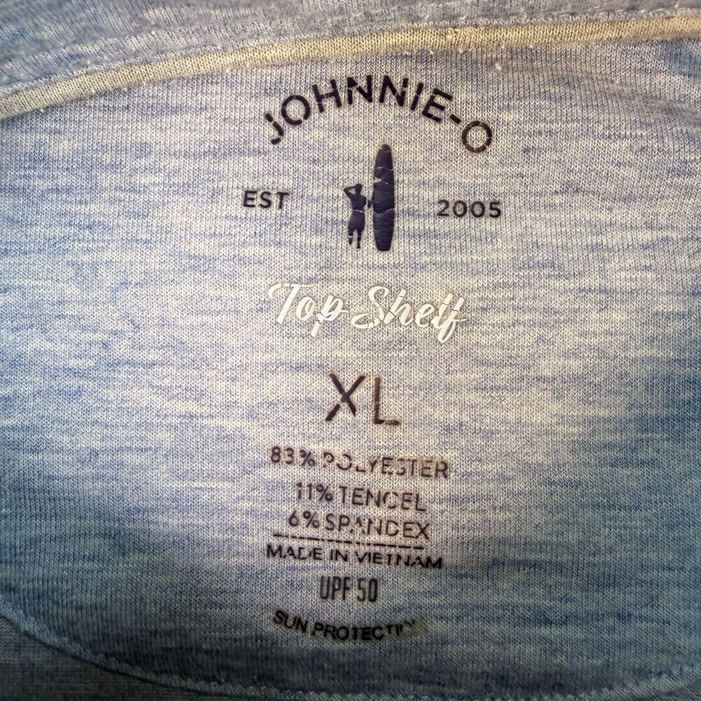 MEN'S JOHNNIE-O MADDOX POLO, SIZE: XL Heather Blue - Picture 4 of 7